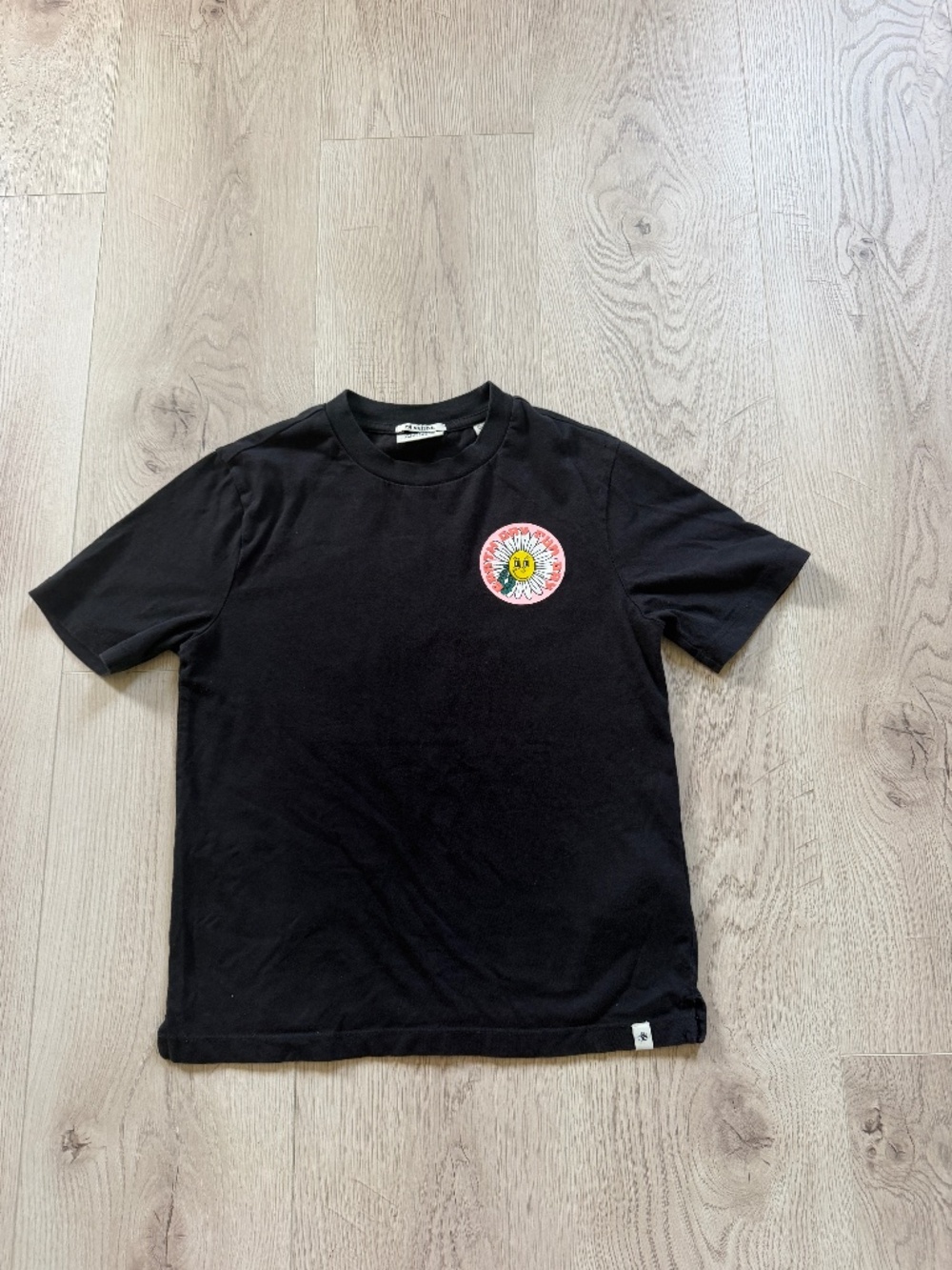 Scotch & Soda Girls Black T-shirt "Daisy " Sz.10Y